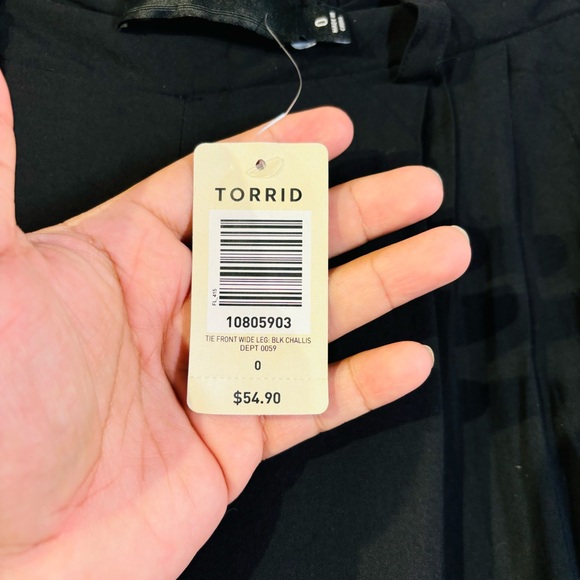Torrid Pull On Wide Leg Washable Challis Pant New - Picture 2 of 12